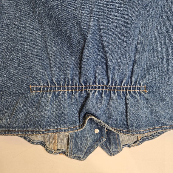 Vintage No Excuses Jeans Denim Vest, 100% Cotton, Medium - Picture 11 of 12